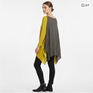 RARE CÉLINE Chartreuse Soft Modern Flowy Top